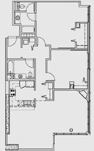 2 Beds, 2 Baths Model floor plan